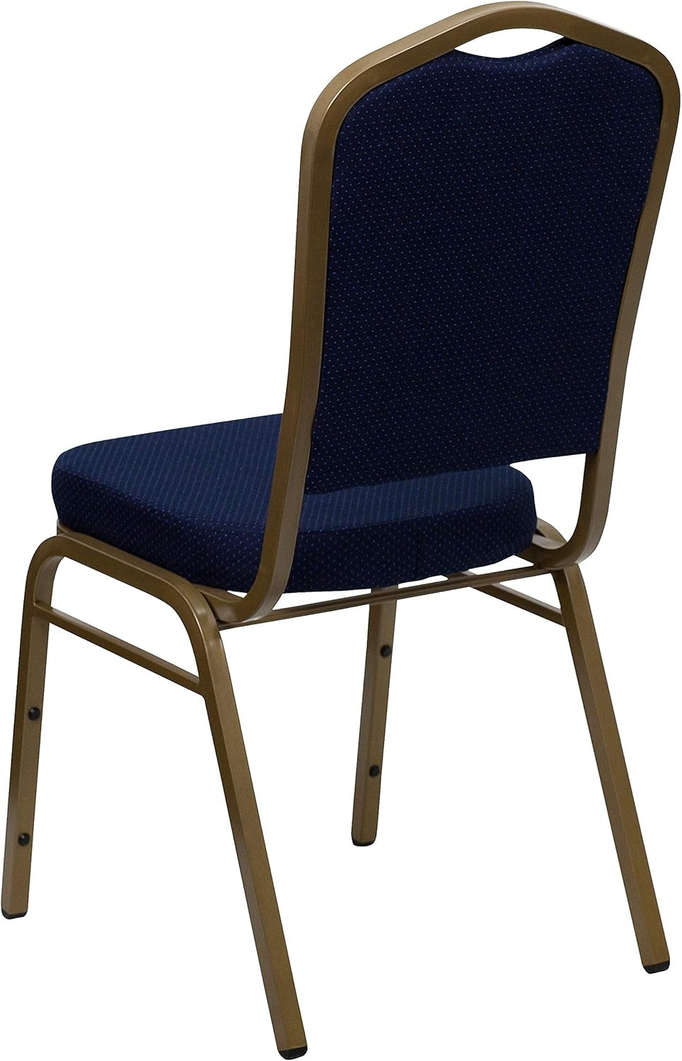 image:imageFlash Furniture HERCULES Series Crown Back Stacking Banquet Chair in Gray Fabric Silver Vein FrameNavy Blue Patterned FabricGold Frame