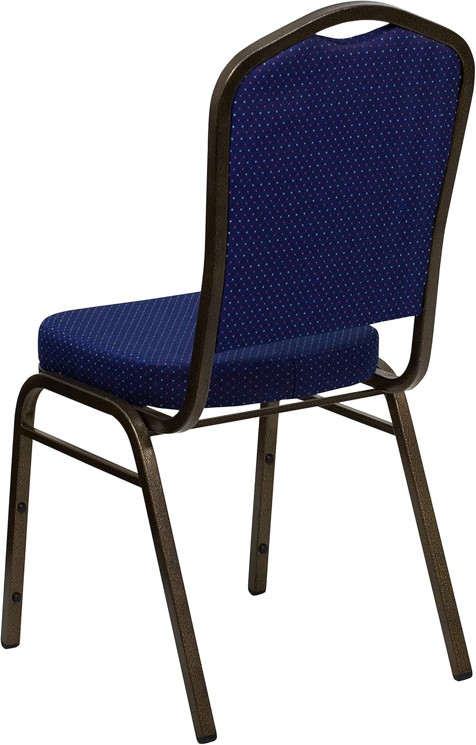 image:imageFlash Furniture HERCULES Series Crown Back Stacking Banquet Chair in Gray Fabric Silver Vein FrameNavy Blue Patterned FabricGold Vein Frame