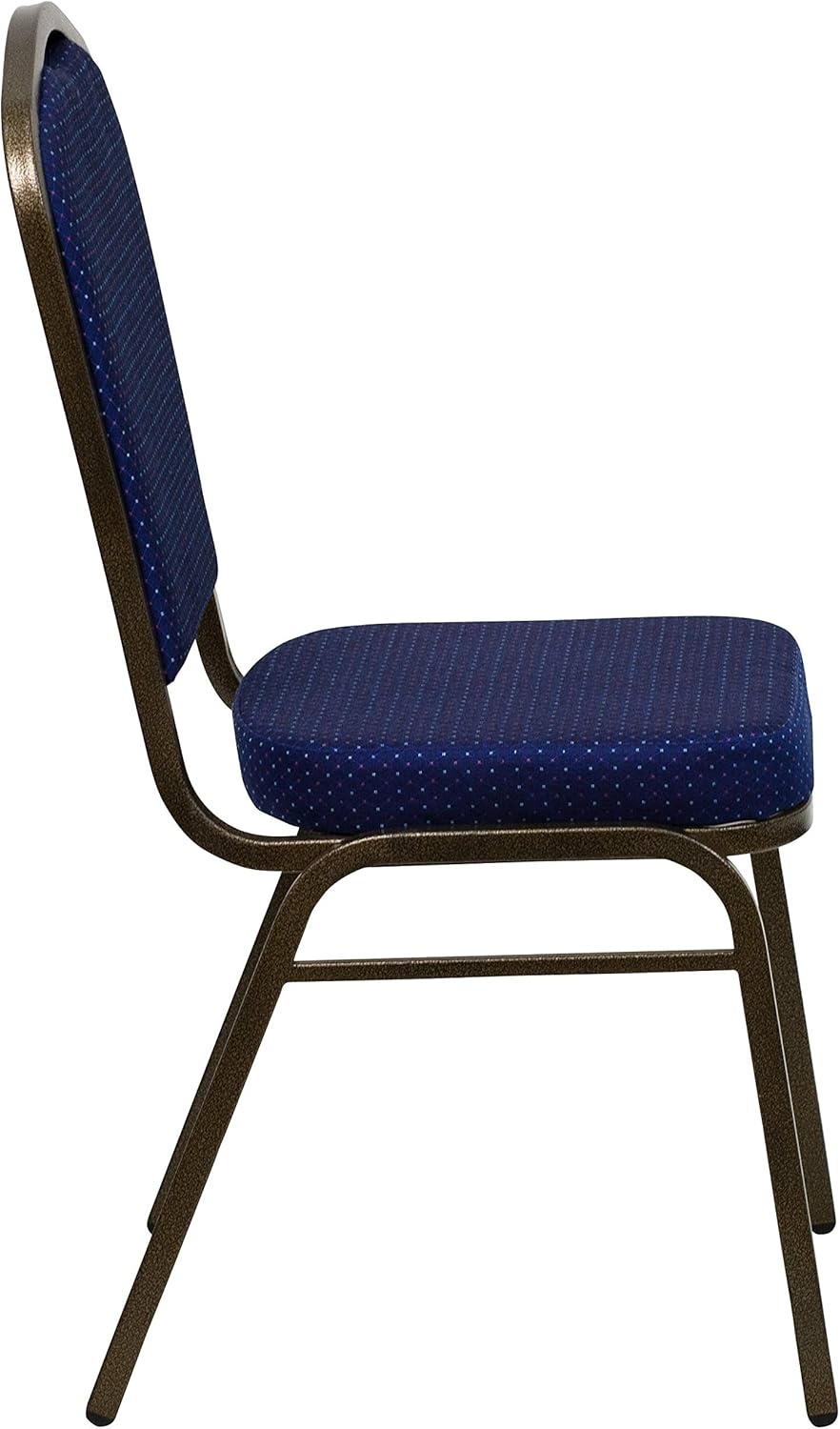 image:imageFlash Furniture HERCULES Series Crown Back Stacking Banquet Chair in Gray Fabric Silver Vein FrameNavy Blue Patterned FabricGold Vein Frame
