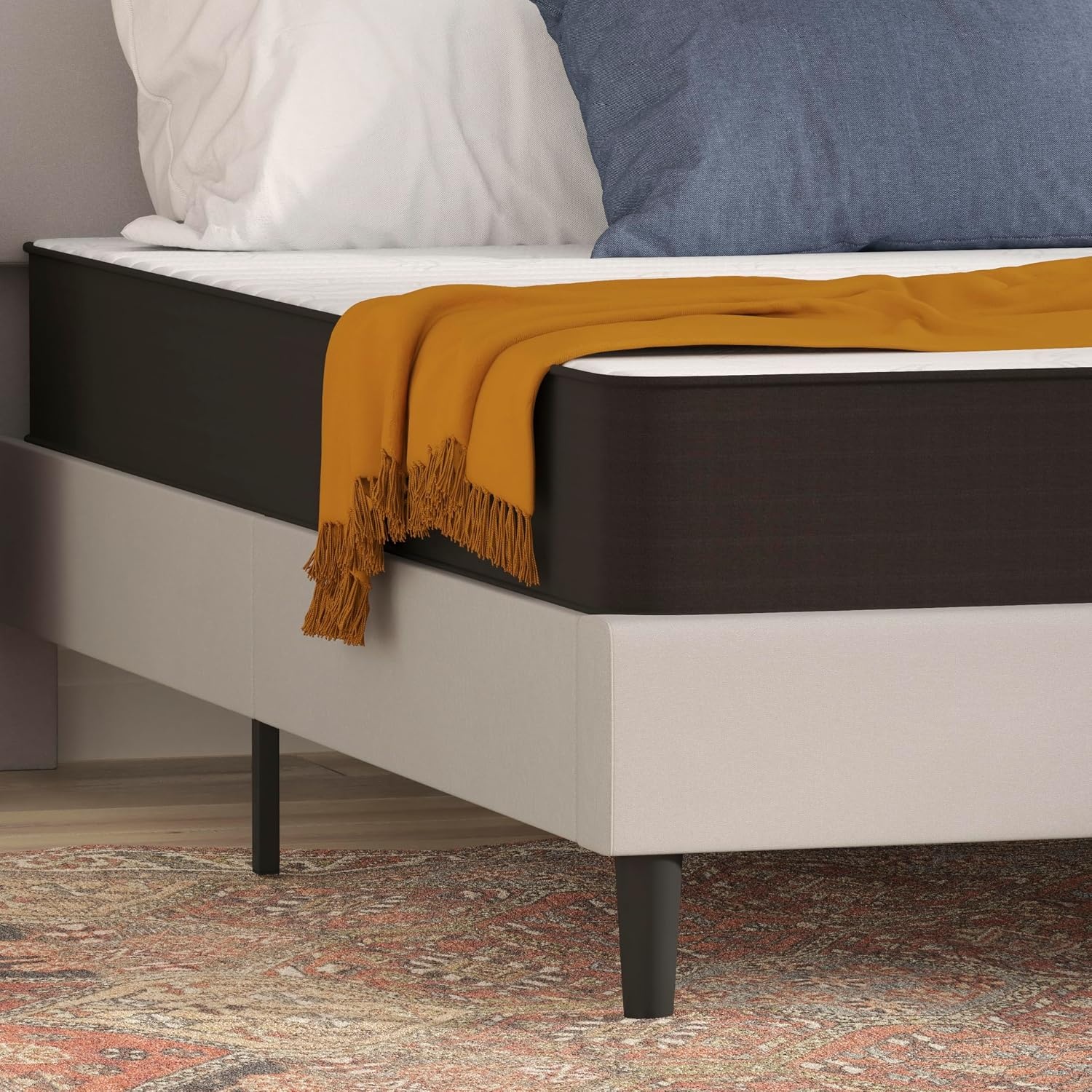image:imageFlash Furniture Capri Comfortable Sleep 6 Inch CertiPURUS Certified Spring Mattress King Mattress in a Box Grey8 Inch