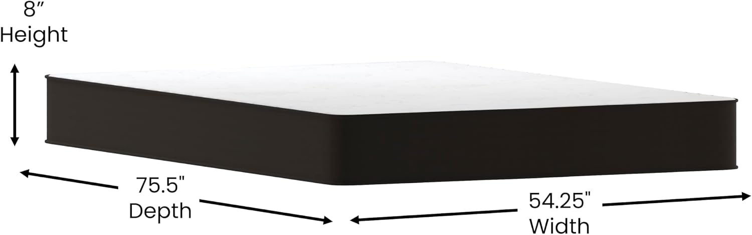image:imageFlash Furniture Capri Comfortable Sleep 6 Inch CertiPURUS Certified Spring Mattress King Mattress in a Box Grey8 Inch