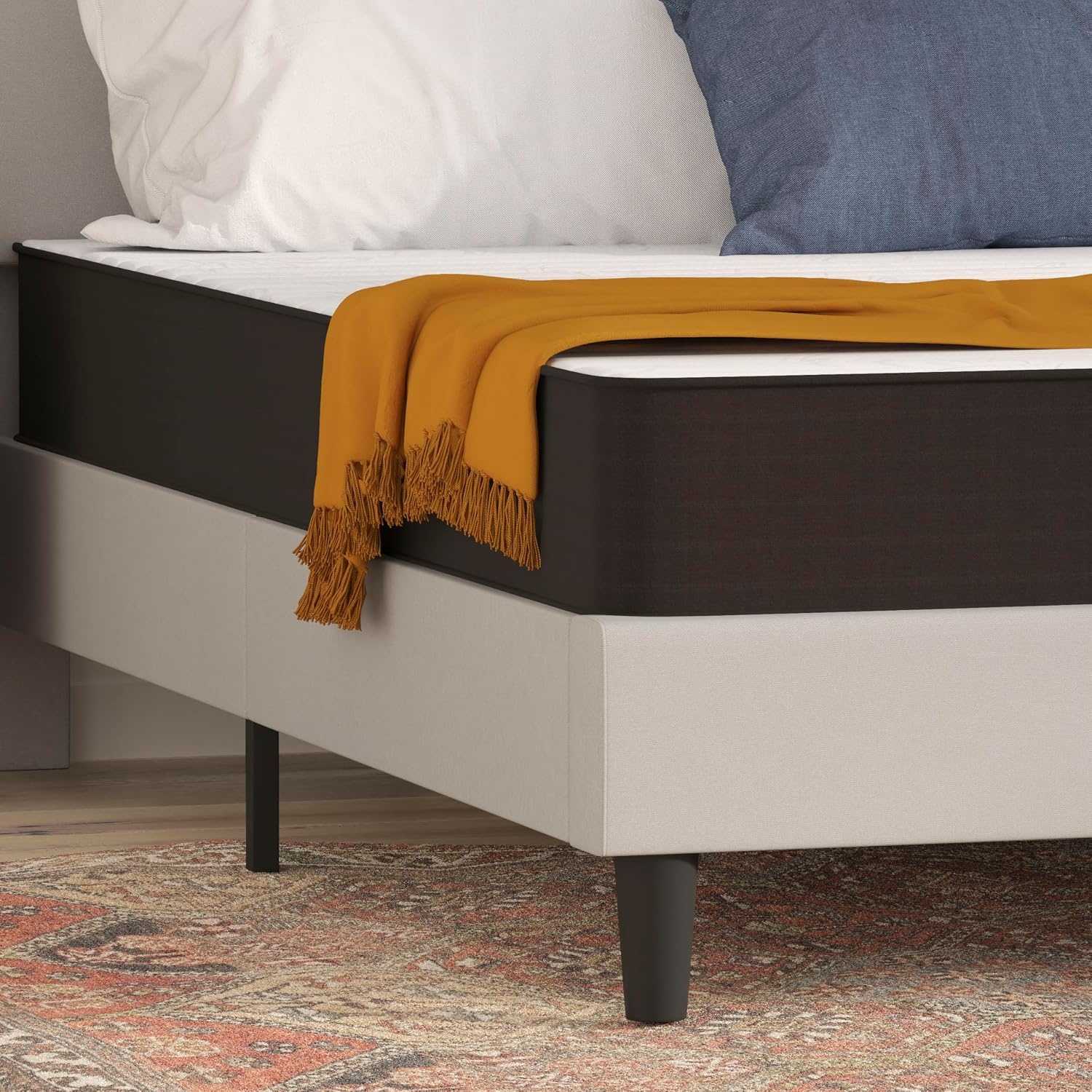 image:imageFlash Furniture Capri Comfortable Sleep 6 Inch CertiPURUS Certified Spring Mattress King Mattress in a Box Grey8 Inch