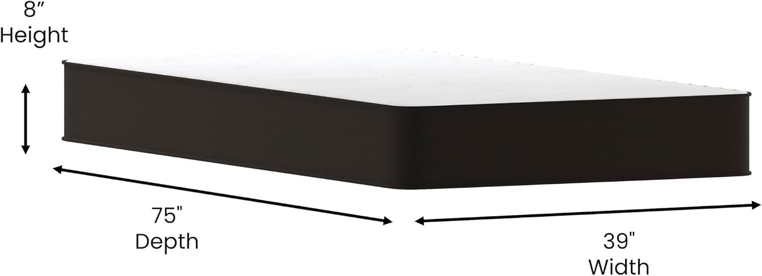 image:imageFlash Furniture Capri Comfortable Sleep 6 Inch CertiPURUS Certified Spring Mattress King Mattress in a Box Grey8 Inch