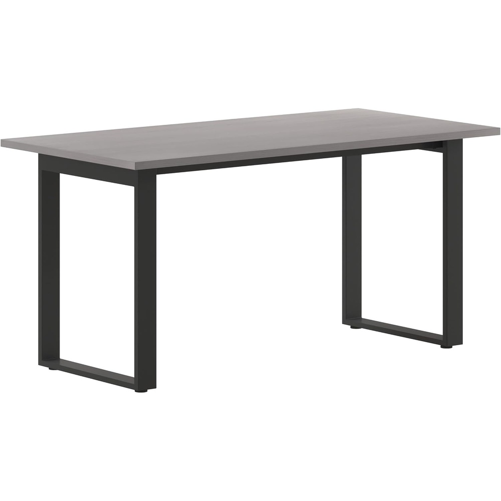 image:imageFlash Furniture Redmond Conference Table with UFrame Base Commercial Water and Scratch Resistant Laminate Finish PVC Edge Heavy Duty Steel Frame 60x30 Gray OakGray Oak
