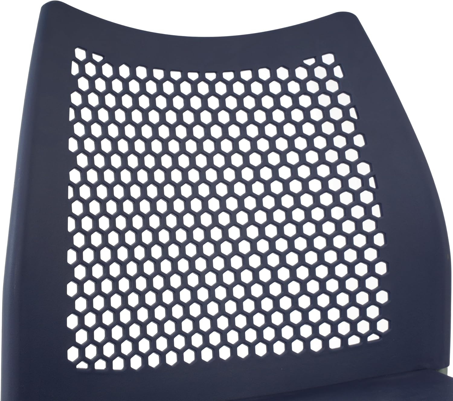 image:imageFlash Furniture Hercules Stacking Chair with Vented Backrest and Black Powder Coated Steel Legs with Integrated Support Bar Commercial Portable Chair BlackNavy PlasticGray Frame