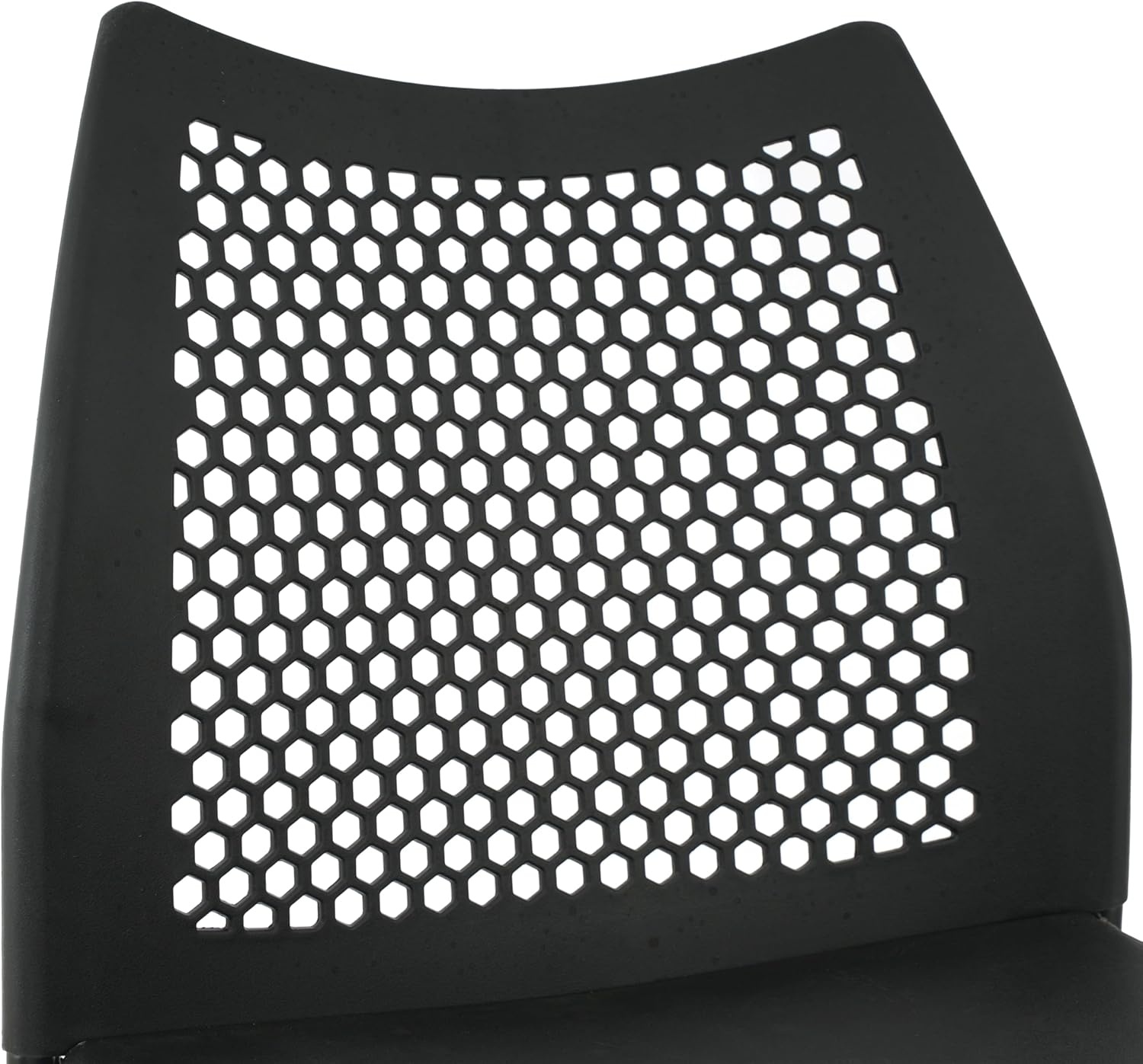 image:imageFlash Furniture Hercules Stacking Chair with Vented Backrest and Black Powder Coated Steel Legs with Integrated Support Bar Commercial Portable Chair BlackBlack PlasticBlack Frame