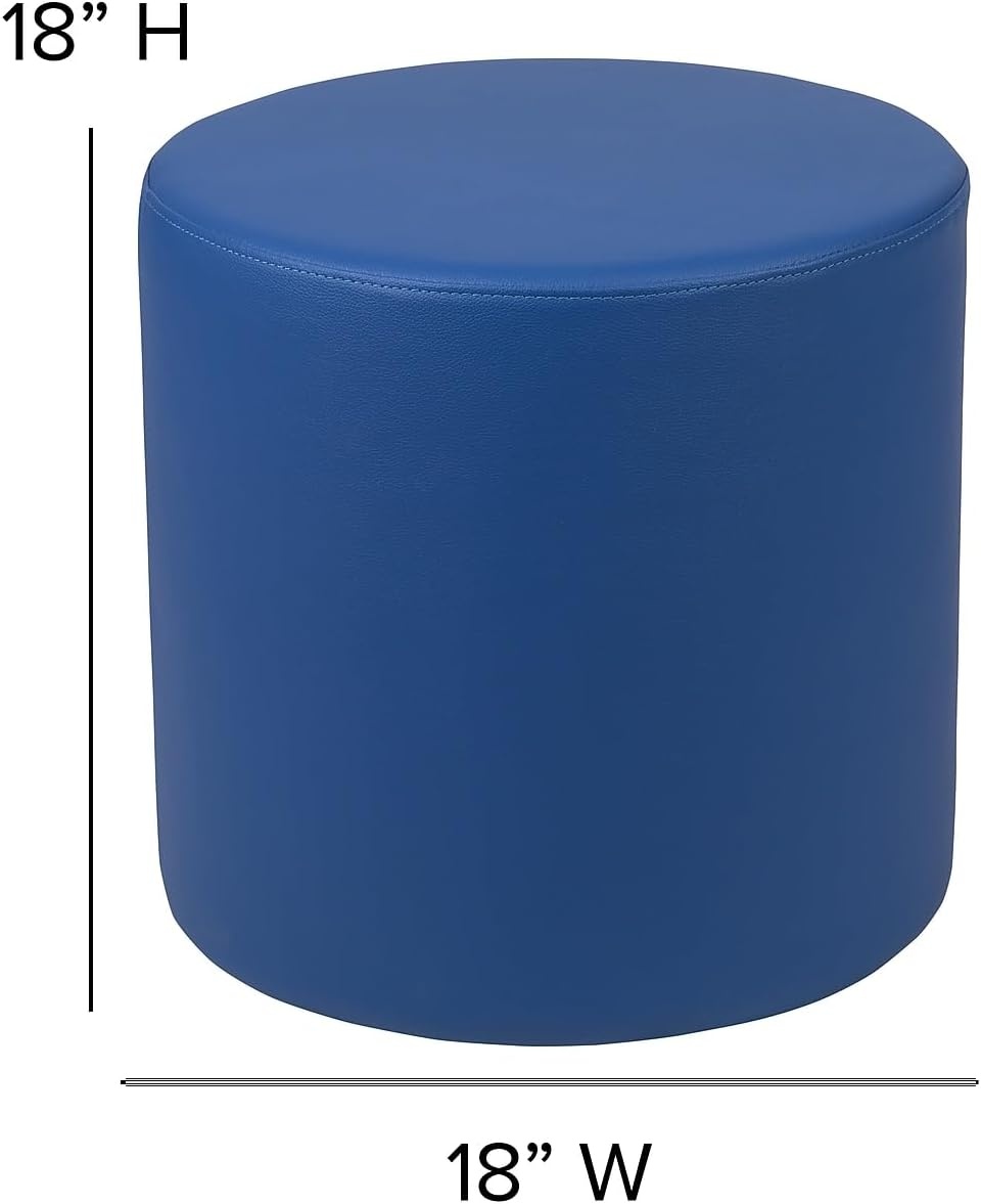 image:imageFlash Furniture Nicholas Soft Seating Flexible Circle for Classrooms and Common Spaces 18 Seat Height Blue