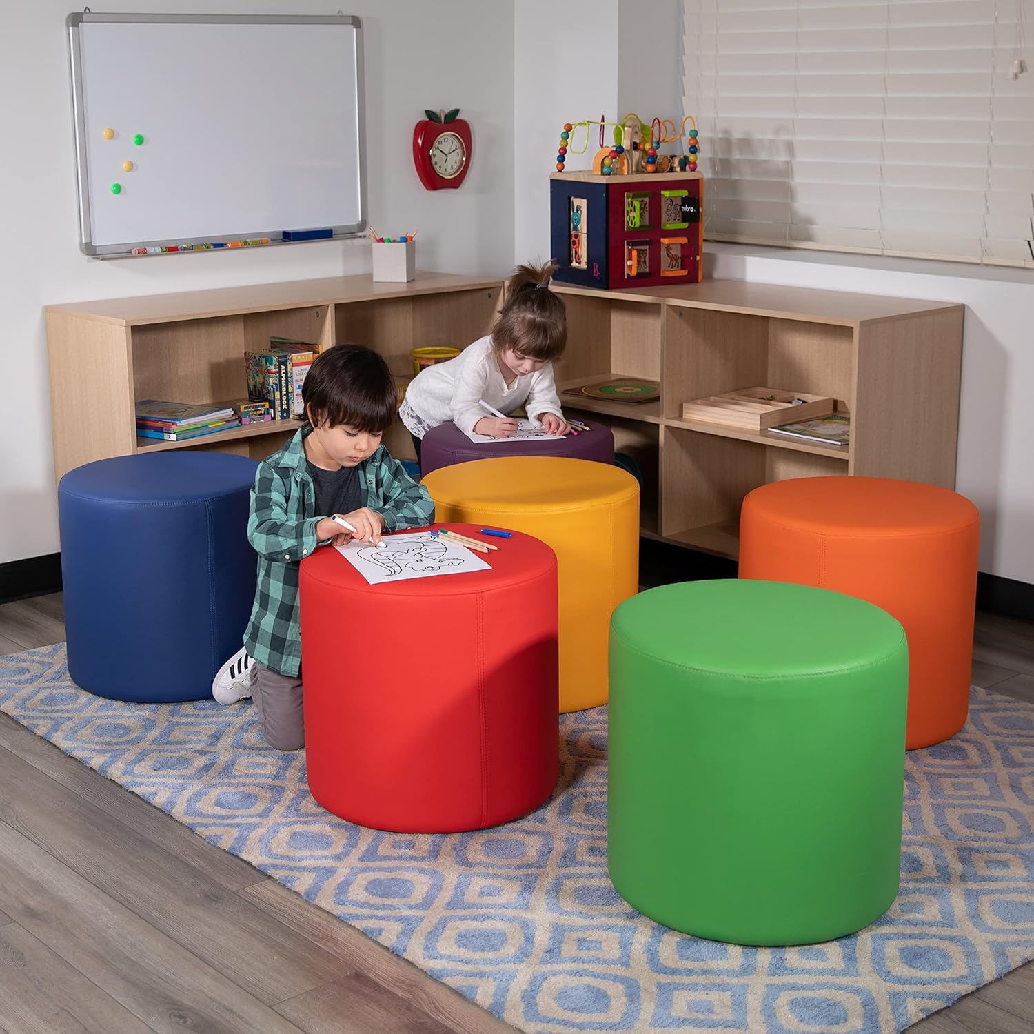 image:imageFlash Furniture Nicholas Soft Seating Flexible Circle for Classrooms and Common Spaces 18 Seat Height GreenGreen