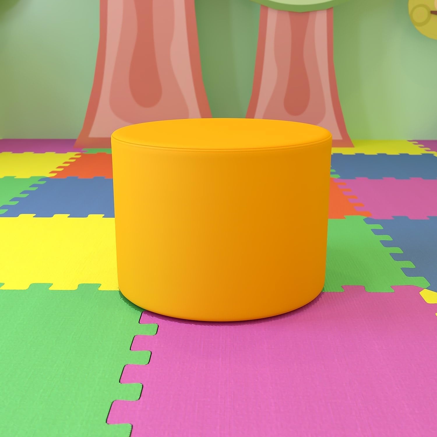 image:imageFlash Furniture Nicholas Soft Seating Flexible Circle for Classrooms and Common Spaces 18 Seat Height GreenYellow