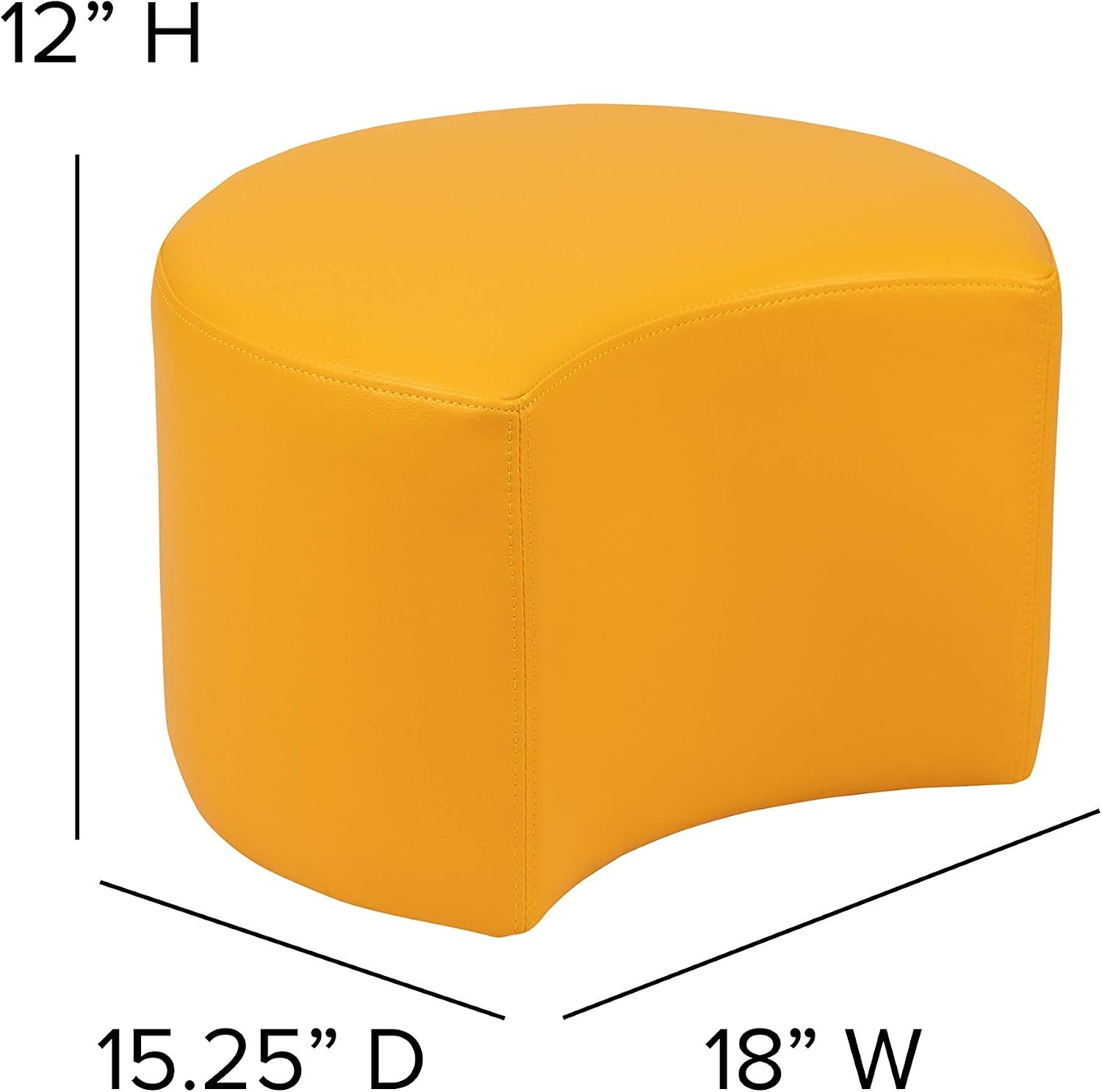 image:imageFlash Furniture Nicholas Soft Seating Flexible Circle for Classrooms and Common Spaces 18 Seat Height GreenYellow
