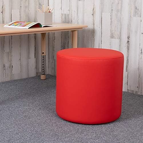 image:imageFlash Furniture Nicholas Soft Seating Flexible Circle for Classrooms and Common Spaces 18 Seat Height Red