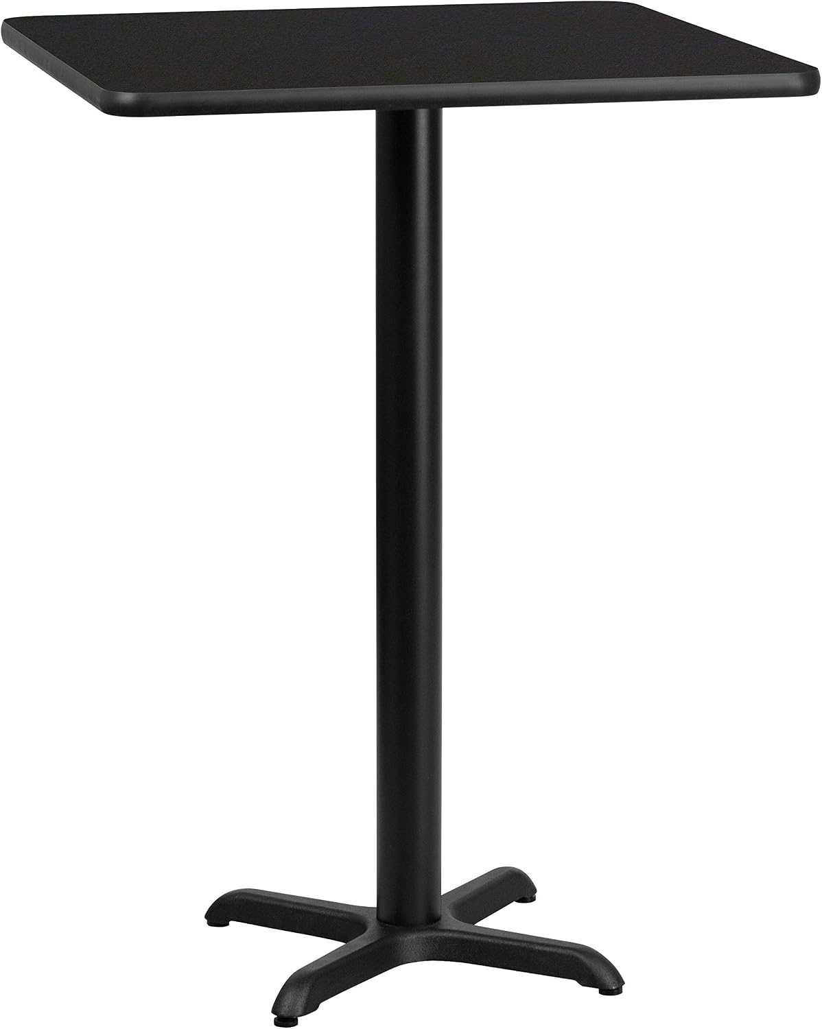 image:imageFlash Furniture 24 Square Mahogany Laminate Table Top with 22 x 22 Bar Height Table BaseBlack