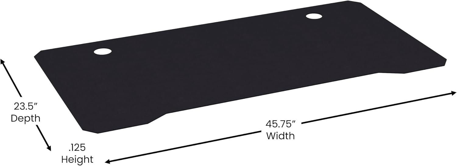 image:imageFlash Furniture Mallot Mega Size Extended Gaming Mouse Pad Black Anti Slip Rubber Base 4575 x 2375 x 125 Micro Weave Top Large Home Office Desk Mat235L x 458W inches