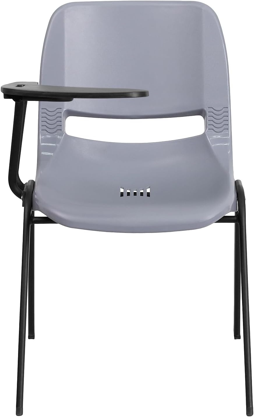 image:imageFlash Furniture Orange Ergonomic Shell Chair with Left Handed FlipUp Tablet ArmGrey
