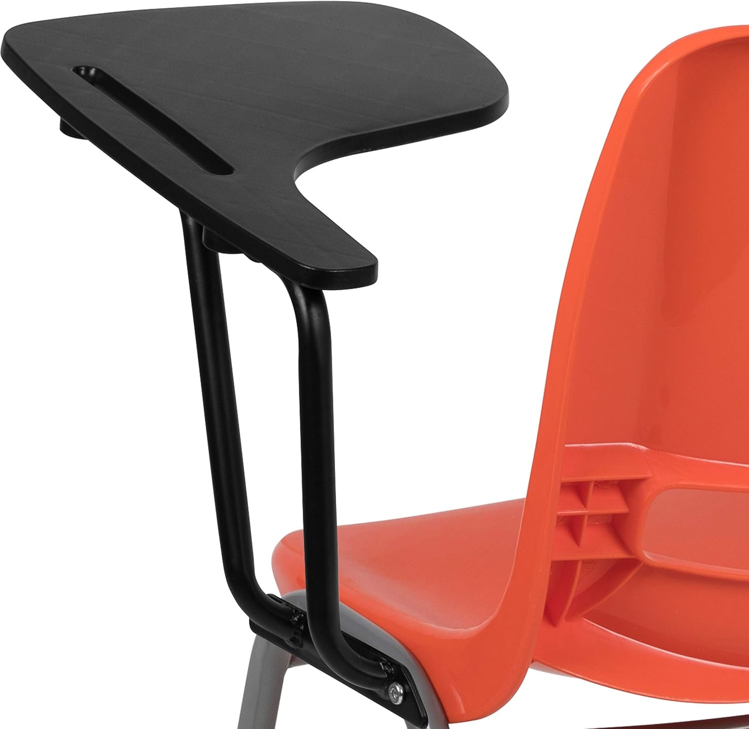 image:imageFlash Furniture Orange Ergonomic Shell Chair with Left Handed FlipUp Tablet ArmOrange