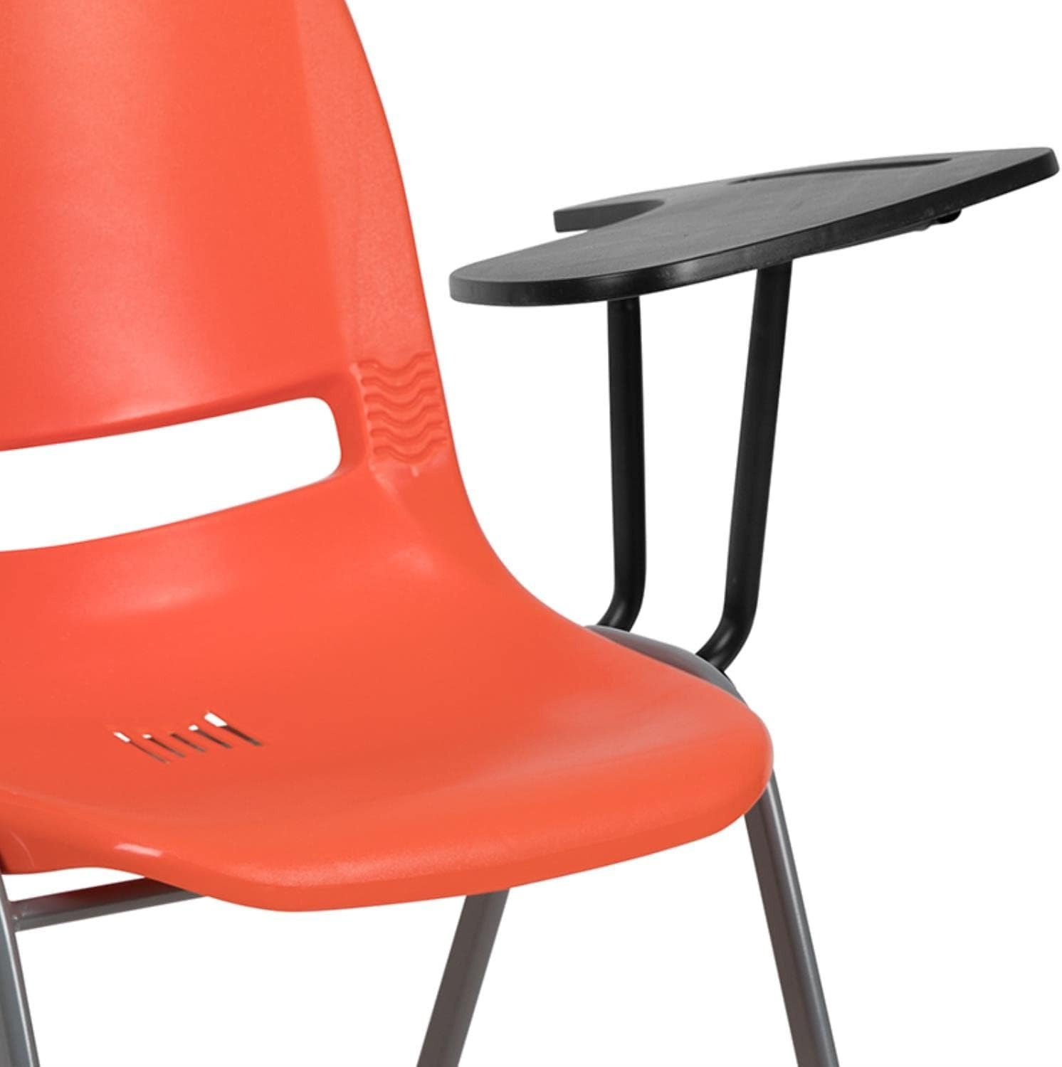 image:imageFlash Furniture Orange Ergonomic Shell Chair with Left Handed FlipUp Tablet ArmOrange
