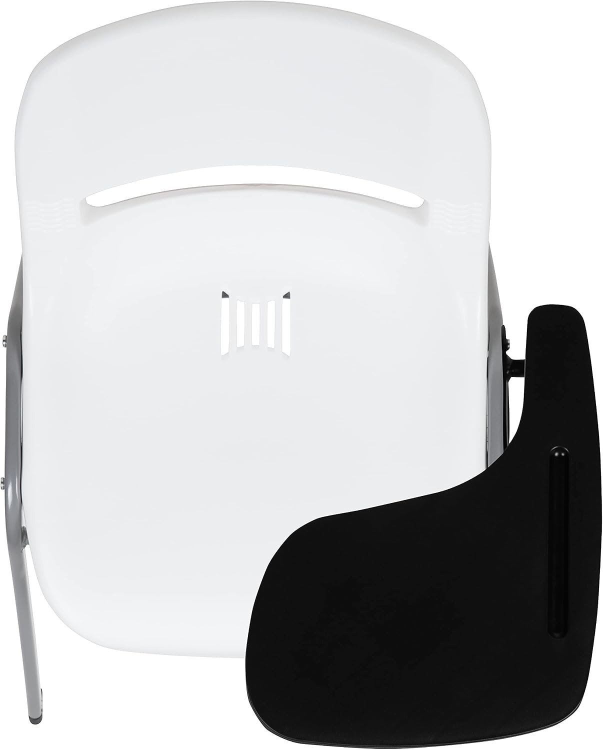 image:imageFlash Furniture Orange Ergonomic Shell Chair with Left Handed FlipUp Tablet ArmWhite
