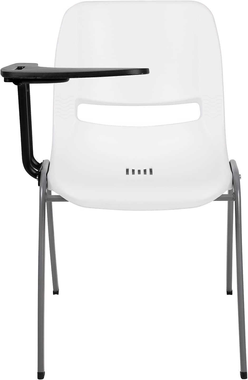 image:imageFlash Furniture Orange Ergonomic Shell Chair with Left Handed FlipUp Tablet ArmWhite