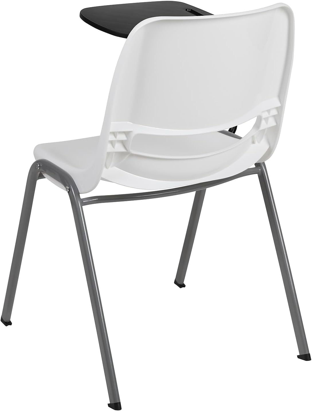 image:imageFlash Furniture Orange Ergonomic Shell Chair with Left Handed FlipUp Tablet ArmWhite