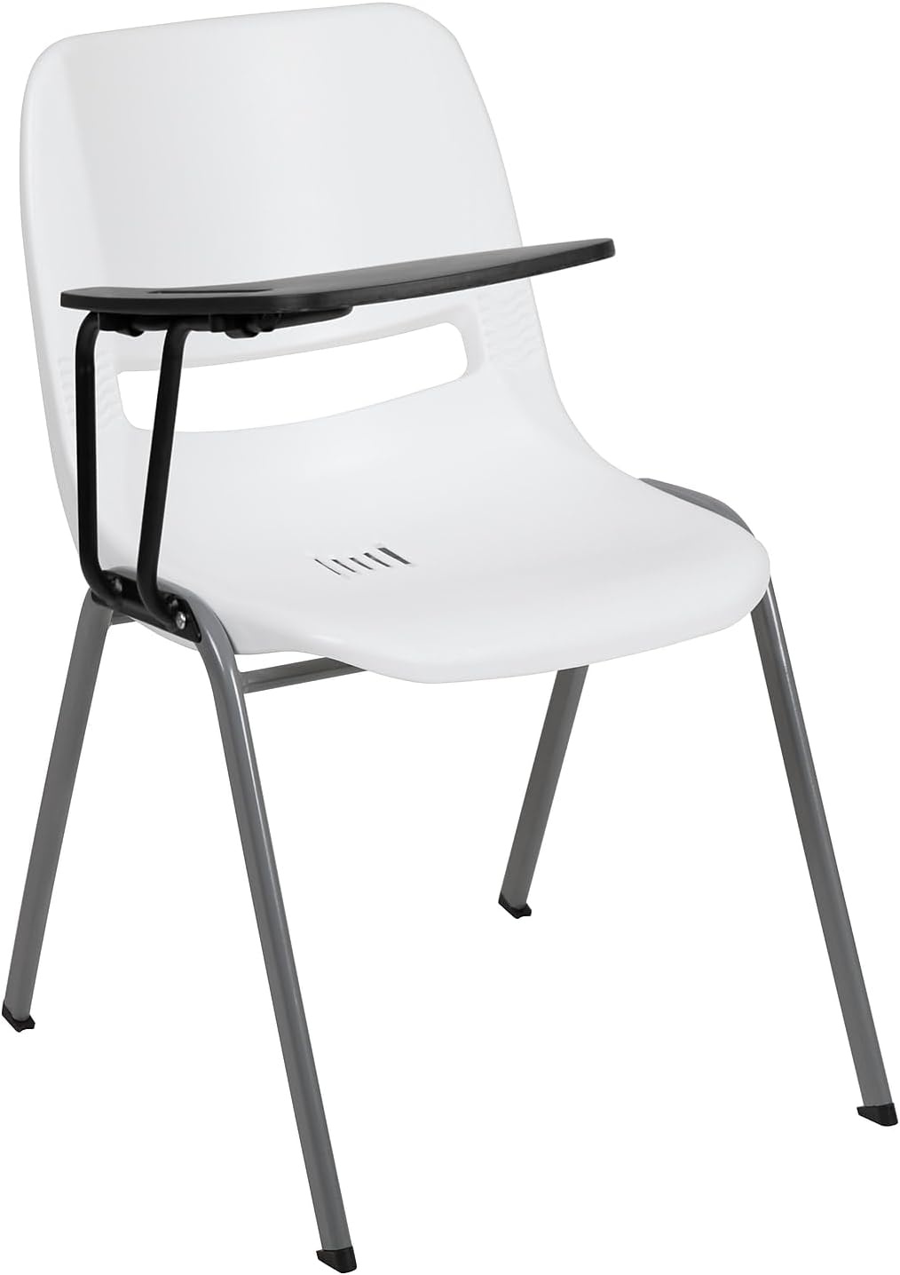 image:imageFlash Furniture Orange Ergonomic Shell Chair with Left Handed FlipUp Tablet ArmWhite