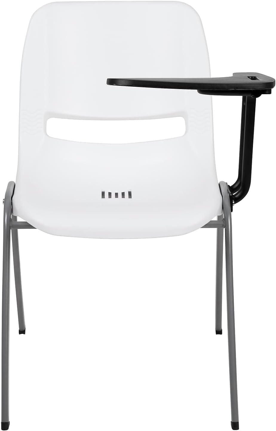 image:imageFlash Furniture Orange Ergonomic Shell Chair with Left Handed FlipUp Tablet ArmWhite