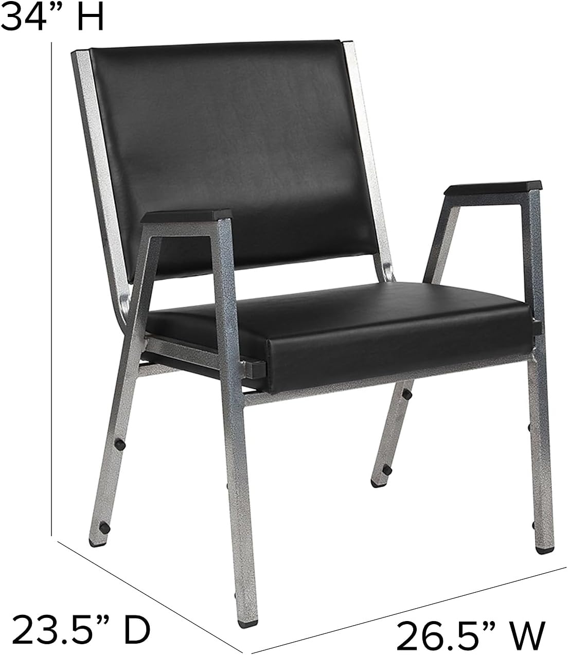 image:imageFlash Furniture Vinyl Bariatric Medical Chair Black XU604436701BKVY